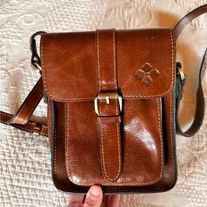 Patricia Nash Brown Leather Crossbody Bag